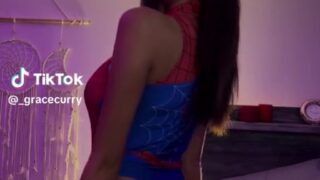 Gracxxe Onlyfans  sexy spiderman cosplay video!!!