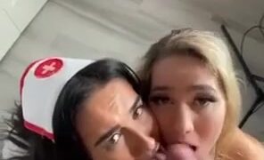 Mia Falls / Miafall Onlyfans cosplay nurse threesome sex tape!!!