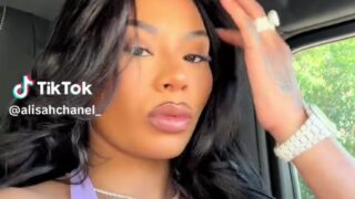 Alisah Chanel Showing Off Her Big Breasts In Car