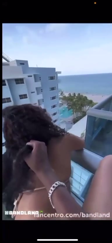 Murda B Gets Fucked From Behind On The Hotel Balcony