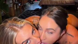 Holly Brougham Sharing Blowjob With Erin Mia James